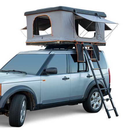 Pop up Cotton Fabric Fiberglass Car Top 3-4 Person for Camping Hardshell Roof Top Tent