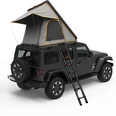 Factory Sales Outdoor Camping Hot Sell Triangle Roof Top Tents Hardshell Slim Aluminum Hardtop Car Rooftop Tent