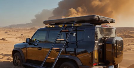Aluminum Ultra-Thin Triangle Rooftop Tent